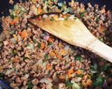 大豆のお肉で☆肉味噌のレタスカップ作り方2写真