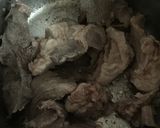 圧力鍋で牛すじ肉と牛蒡煮込み作り方3写真