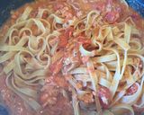 セコガニのトマトクリームパスタ作り方5写真