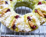 ★Xmas☆リース風抹茶ちぎりパン★作り方24写真