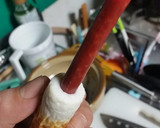 粗挽き黒胡椒マヨ焼きカルパス竹輪トースト作り方2写真