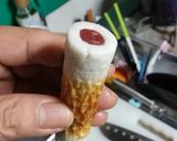 粗挽き黒胡椒マヨ焼きカルパス竹輪トースト作り方3写真