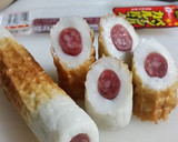 粗挽き黒胡椒マヨ焼きカルパス竹輪トースト作り方6写真