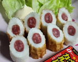 粗挽き黒胡椒マヨ焼きカルパス竹輪トースト作り方7写真