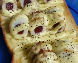 粗挽き黒胡椒マヨ焼きカルパス竹輪トースト作り方12写真