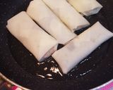 お手軽おつまみ＊大葉香る納豆チーズ春巻き作り方2写真