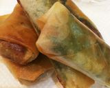お手軽おつまみ＊大葉香る納豆チーズ春巻き作り方3写真