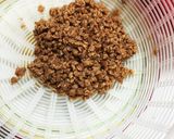 大豆のお肉の肉味噌野菜丼作り方1写真