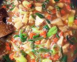 大豆のお肉の肉味噌野菜丼作り方7写真