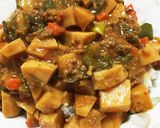 大豆のお肉の肉味噌野菜丼作り方9写真