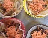 プチキッシュ☆鮭フレークとしめじ編作り方5写真