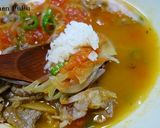 トマトと牛肉のピリ唐辛スープ作り方8写真