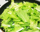 大豆のお肉と山東菜の中華風炒め作り方5写真