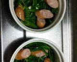 ココットde☆簡単ほうれん草のオムレツ風作り方1写真