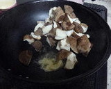 しいたけの味噌マヨ炒め　青じそ添え作り方4写真