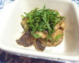 しいたけの味噌マヨ炒め　青じそ添え作り方6写真