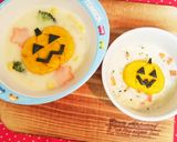 離乳食初期☆カボチャdeハロウィン☆作り方6写真