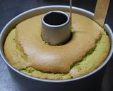 ノンオイルの小松菜豆乳シフォンケーキ作り方9写真