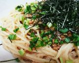 簡単おいしい♡納豆＆明太子のパスタ作り方8写真
