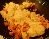 ベーコンと水菜の旨味チャーハン作り方6写真