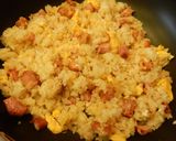 ベーコンと水菜の旨味チャーハン作り方7写真