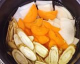 温まる♡おろし蓮根と根菜の白いお味噌汁作り方2写真