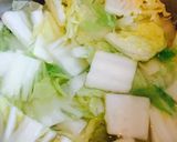 白菜とエビのとろっと豆乳煮作り方2写真