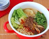 お肉なしでも大満足！大豆とかぶの坦々鍋作り方3写真