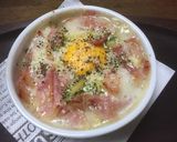 卵黄とベーコン&ポテトのココットカマン作り方5写真