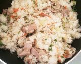 ﾈｷﾞ塩豚炒飯!!作り方6写真