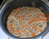 炊き込みご飯～きんぴらごぼう風作り方5写真