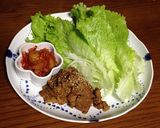 大豆のお肉でヘルシー焼肉サンチュ巻き作り方5写真