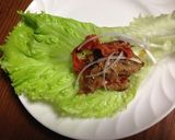 大豆のお肉でヘルシー焼肉サンチュ巻き作り方6写真