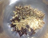 炊飯器でしっとり◆栗と胡桃のチョコケーキ作り方1写真