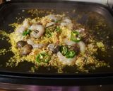 ホットプレートでパエリア作り方7写真