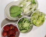 森のバターと大豆のお肉でサラダごはん作り方2写真