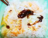 チンゲン菜椎茸のあんかけチャーハン♪作り方1写真