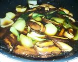 チンゲン菜椎茸のあんかけチャーハン♪作り方6写真