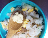 ふりかけマヨ卵のW チーズ焼きおにぎり作り方4写真