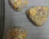 ふりかけマヨ卵のW チーズ焼きおにぎり作り方5写真