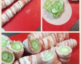 餃子の皮と豚バラで☆スタンディング葱鍋。作り方3写真