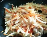＊千切り野菜の塩だれ炒め＊作り方4写真