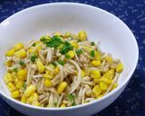 エノキとコーンのめんつゆバター作り方5写真
