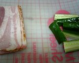 お弁当に！きゅうりのベーコンまきまき♪作り方1写真