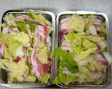 忙しい日に☆簡単♪白菜と豚肉蒸し作り方2写真