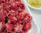 お弁当に たっぷり生姜の 牛しぐれ煮作り方1写真