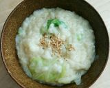 時短でほっこり♪ 豆乳とかぶの葉のお粥作り方3写真