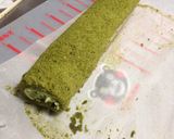 白餡入り濃い抹茶ロールケーキ作り方11写真