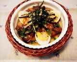 焼き鳥とうずら卵の和風ココットカマン作り方3写真