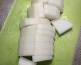 豚肉とこんにゃくと水菜や大根 白菜の煮物作り方1写真